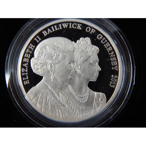 109 - 1953-2013 QEII Coronation Jubilee Silver Piedford £5 No. 29/250 Ltd Edition in Case of Issue with CO... 