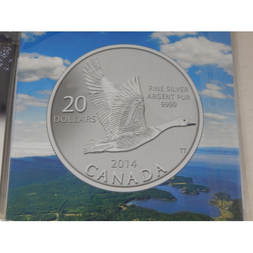 112 - Royal Canadian Mint Fine Silver Coins: Farewell to the Penny 2012: Polar Bear 2012: Ice Hockey 2013:... 