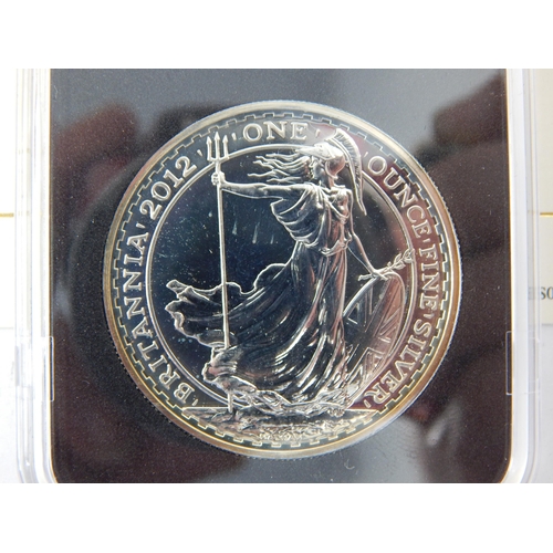 101 - 2003 & 2012 UK 1oz Silver Britannia's