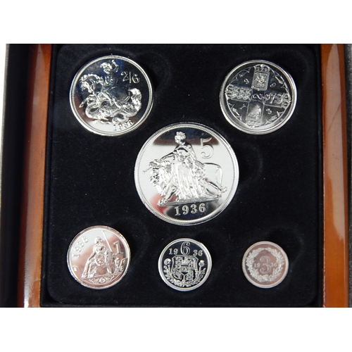 95 - Edward VIII Coin Collection in Wooden Case