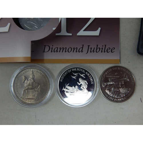 92 - Commemorative Coins: Titanic, The Flying Scotsman, Battle of Britain, QEII Coronation 1953, 2010 FIF... 