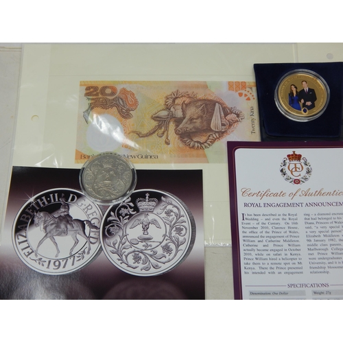 94 - A Quantity of Coin Covers & Coins: QEII Coronation, William & Kate Engagement & Wedding, Silver Jubi... 