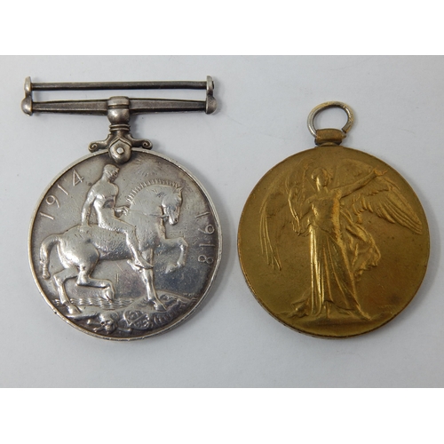 88 - WWI Medals Awarded to: 1690 J.J FENNA ACT C.E.R.A 2 R.N & 5035 SJT T.E MORRIS LEINS R.