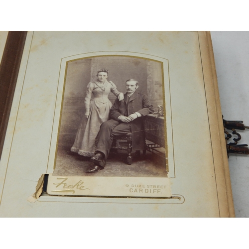 572 - Victorian Photograph Album Containing a Quantity of Photographs.