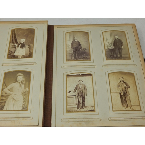 572 - Victorian Photograph Album Containing a Quantity of Photographs.