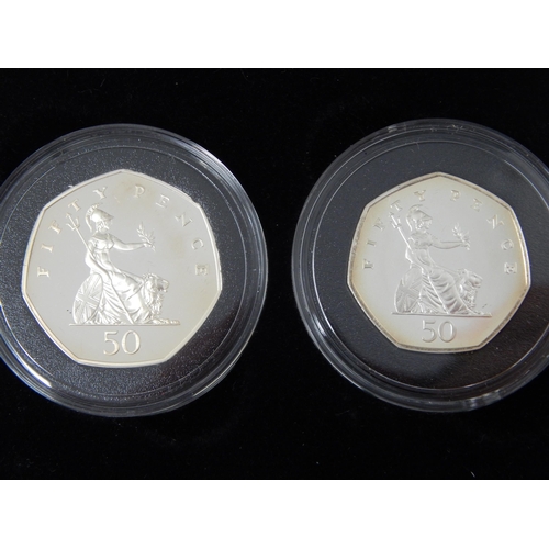 85 - 1995 Silver proof Piedfort £2 Coin: 1992 Silver Proof Piedfort 10p: 1997 Silver Proof 50p Two Coin S... 