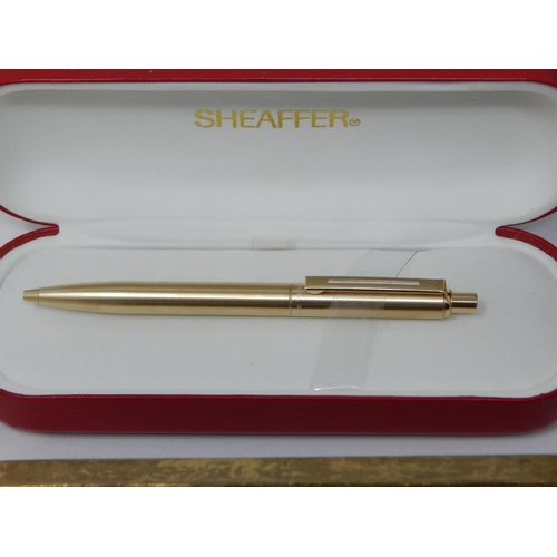 581 - A Quantity of Cased Pens & Sets Including Conway Stewart with 14ct Gold Nib, Parker, Sheaffer etc.