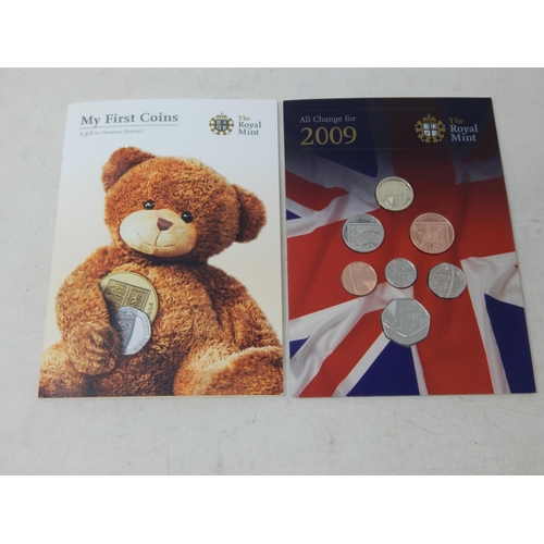 70 - My First Coins 2009 GB Uncirculated set in Royal Mint folder; 2009 short Uncirculated set in Royal M... 