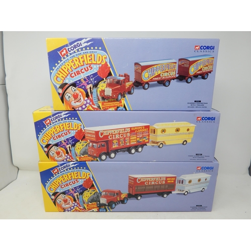 586 - A Collection of Corgi Chipperfield's Circus Boxed Die-Cast Models to Include: 97915: 97888 & 97885: ... 