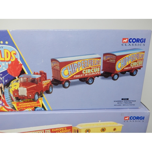 586 - A Collection of Corgi Chipperfield's Circus Boxed Die-Cast Models to Include: 97915: 97888 & 97885: ... 