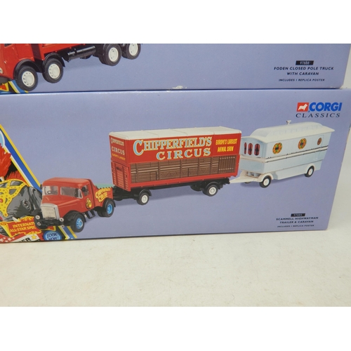 586 - A Collection of Corgi Chipperfield's Circus Boxed Die-Cast Models to Include: 97915: 97888 & 97885: ... 