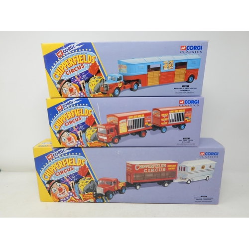 587 - A Collection of Corgi Chipperfield's Circus Boxed Die-Cast Models to Include: 97887: 97896: & 97885:... 