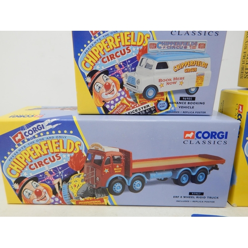 590 - A Collection of Corgi Chipperfield's Circus Boxed Die-Cast Models to Include: 96905: 97957: 97092 + ... 