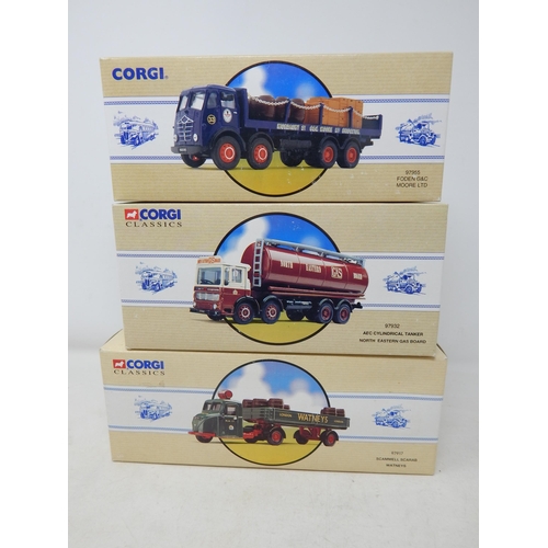 592 - Corgi Classics Boxed Die-Cast Lorries: 97955: 97932 & 97917: All Appear Mint Condition.