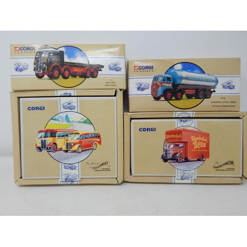 594 - Corgi Classics Boxed Die-Cast Lorries: 97940: 97162 + Bedford Pantechnicon + Bedford OB Coach: All A... 