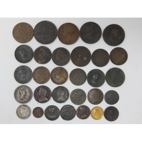 91 - Quantity of C18th/C19th Coins & Tokens