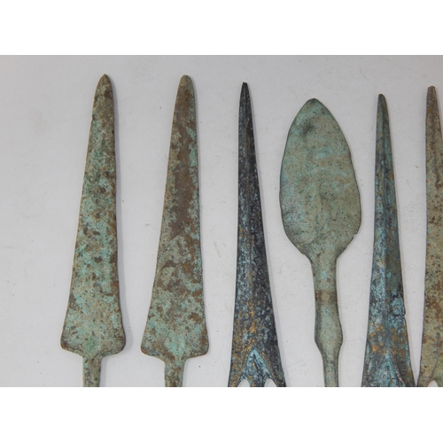 124 - Ancient Spear/Arrow Heads - From the private collection of an archaeologist.