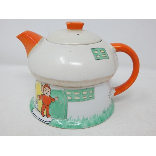 538 - A Mabel Lucie Attwell Boo Boo Teapot & Sugar Bowl by Shelley