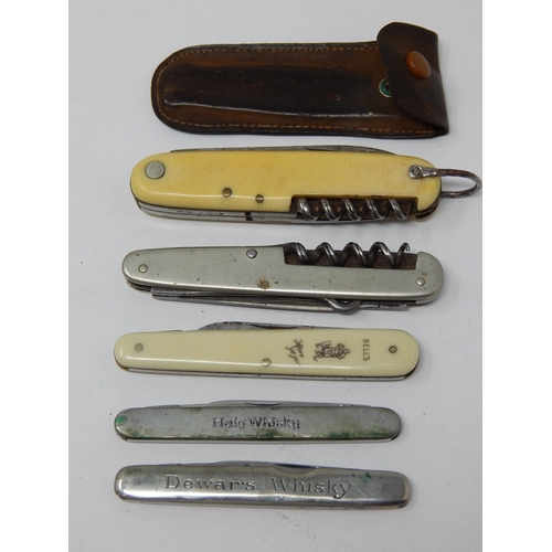 543 - Quantity of Vintage Penknives Including Examples from Whisky Brands, Haig, Bells & Dewars (5)