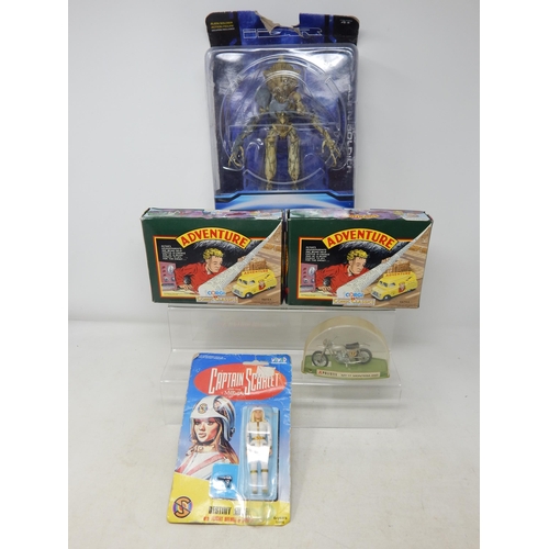 459 - Independence Day Alien Soldier, Corgi Comic Classics 98754 (2) Captain Scarlet, Destiny Angel on Sea... 