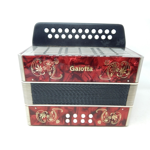 466 - German Accordion by Galotta in Good Condition & Working When Catalogued