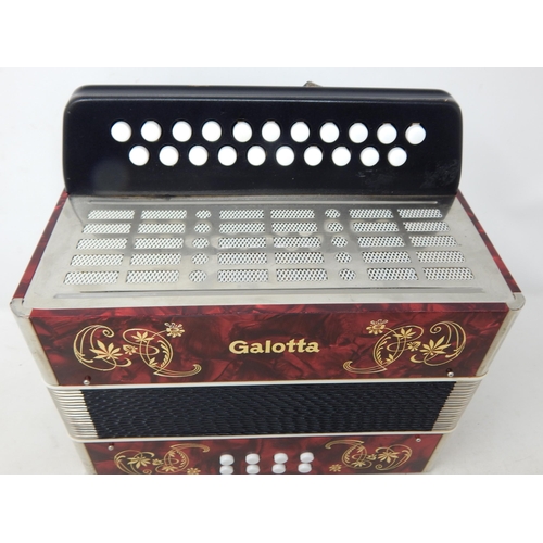 466 - German Accordion by Galotta in Good Condition & Working When Catalogued