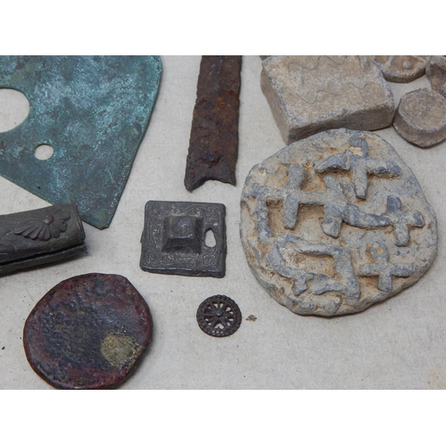 125 - Ancient/Tribal Artefacts Including, Axe Head, Spear Heads, Currency etc- From the private collection... 