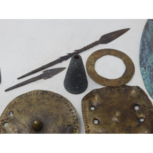 125 - Ancient/Tribal Artefacts Including, Axe Head, Spear Heads, Currency etc- From the private collection... 