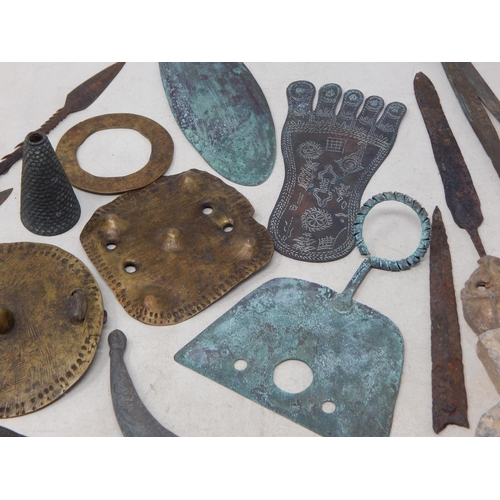 125 - Ancient/Tribal Artefacts Including, Axe Head, Spear Heads, Currency etc- From the private collection... 