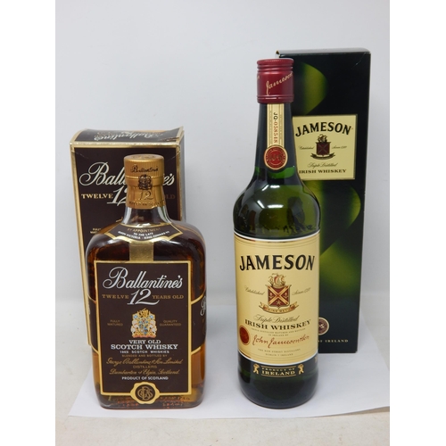 522 - Ballantines 12 Year Old Whisky (Boxed) + Jameson Irish Whisky 700ml (Boxed)