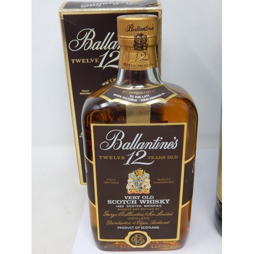 522 - Ballantines 12 Year Old Whisky (Boxed) + Jameson Irish Whisky 700ml (Boxed)