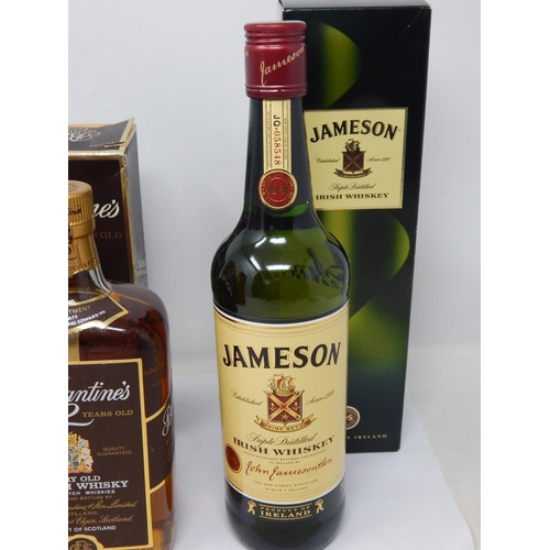 522 - Ballantines 12 Year Old Whisky (Boxed) + Jameson Irish Whisky 700ml (Boxed)