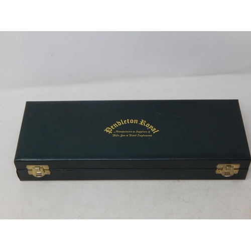 536 - Pendleton Royal 12 Guage Gun Cleaning kit in Fitted Wooden Case