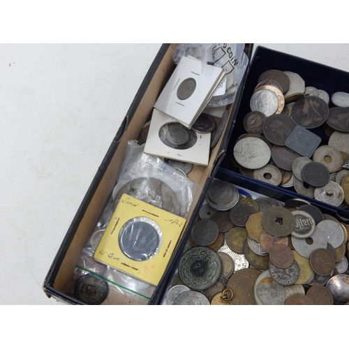 113 - Large Quantity of Unsorted C19th & Later Coinage, Medallions etc: Sorting will Reward