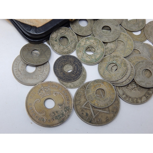 108 - Collection of KEVII, KGV, KEVIII East & West Africa Coinage Contained in a Purse