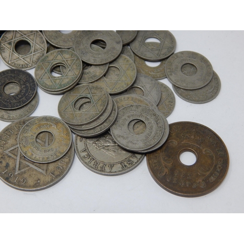 108 - Collection of KEVII, KGV, KEVIII East & West Africa Coinage Contained in a Purse