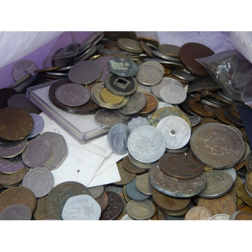 95 - Bag Containing a Large Quantity of Coinage etc: Sorting will Reward