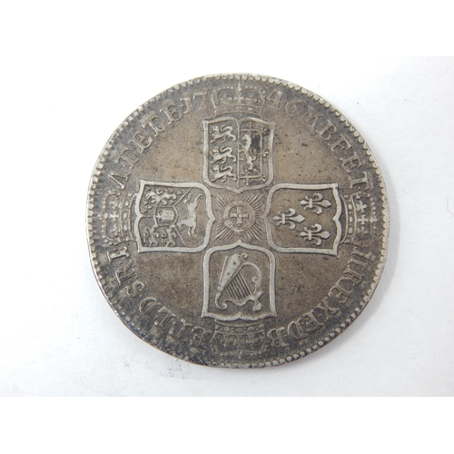 41 - George II Silver Halfcrown 1746 LIMA below bust