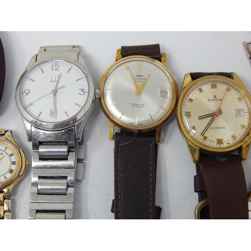 8 - Ladies' Rotary wristwatch in box; Gents Dunhill watch; large selection of other watches, jewellery i... 