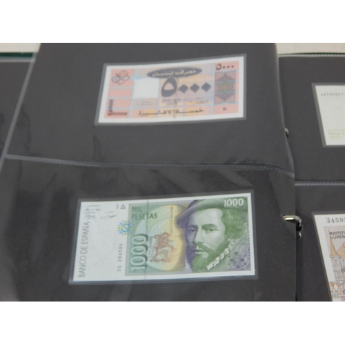 15 - A large collection of Banknotes of the World all crisp Uncirculated housed in collectors album