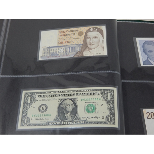 15 - A large collection of Banknotes of the World all crisp Uncirculated housed in collectors album