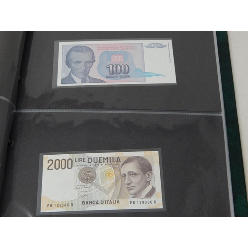 15 - A large collection of Banknotes of the World all crisp Uncirculated housed in collectors album