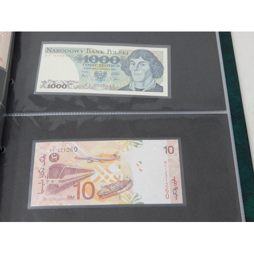 15 - A large collection of Banknotes of the World all crisp Uncirculated housed in collectors album