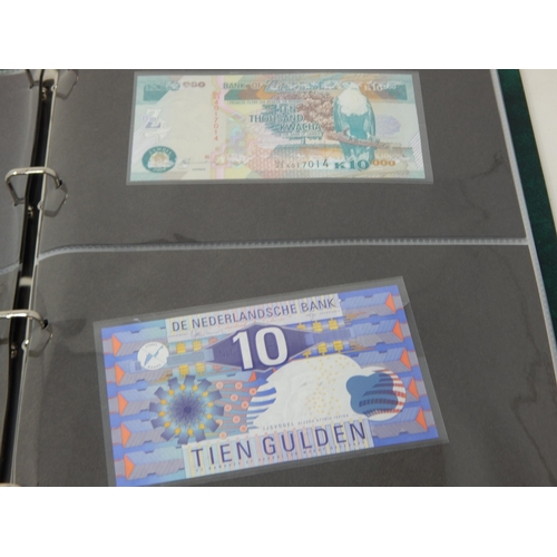 15 - A large collection of Banknotes of the World all crisp Uncirculated housed in collectors album