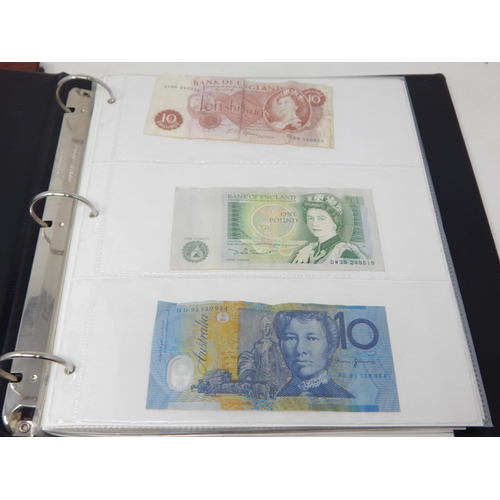 3 - Substantial collection of GB and World banknotes housed in 2 x Collector's albums