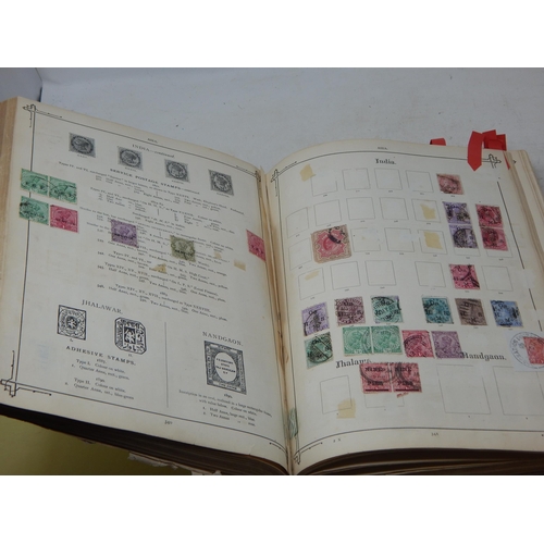 26 - An important collection of stamps housed in a vintage Imperial album dated September 1892 although n... 