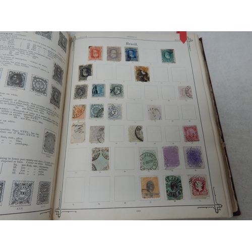 26 - An important collection of stamps housed in a vintage Imperial album dated September 1892 although n... 