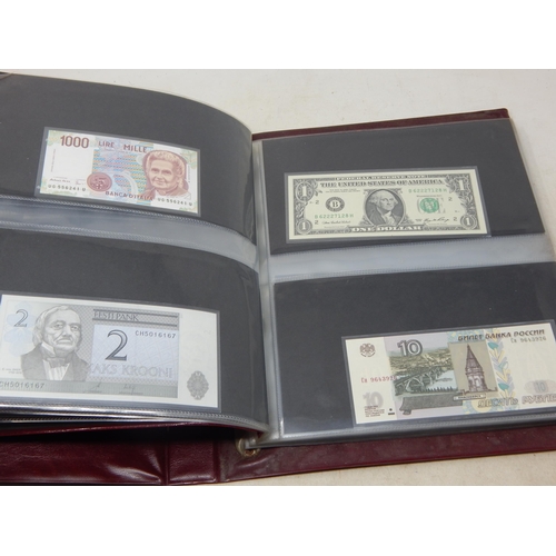 44 - Superb collection of banknotes of the World all crisp and choice Uncirculated housed in album