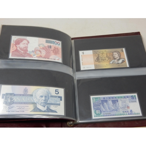 44 - Superb collection of banknotes of the World all crisp and choice Uncirculated housed in album