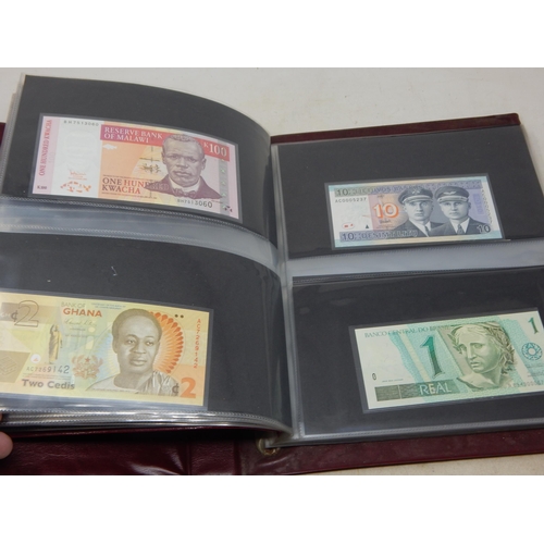 44 - Superb collection of banknotes of the World all crisp and choice Uncirculated housed in album